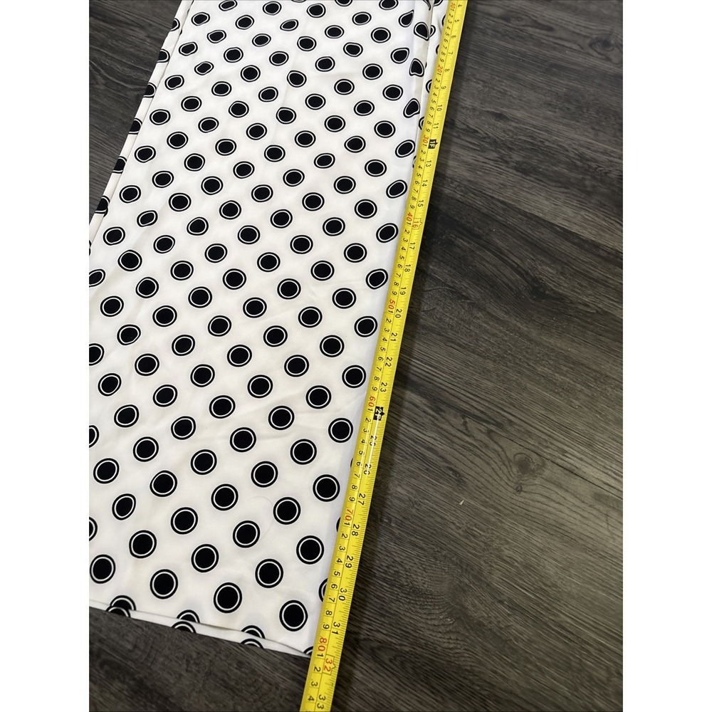 NWT NY&Co 7th Avenue Polka Dot Wide Leg Palazzo Pants Size 12 White Black - Picture 5 of 14